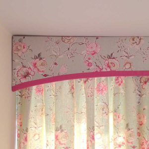 curtains in a customers home.